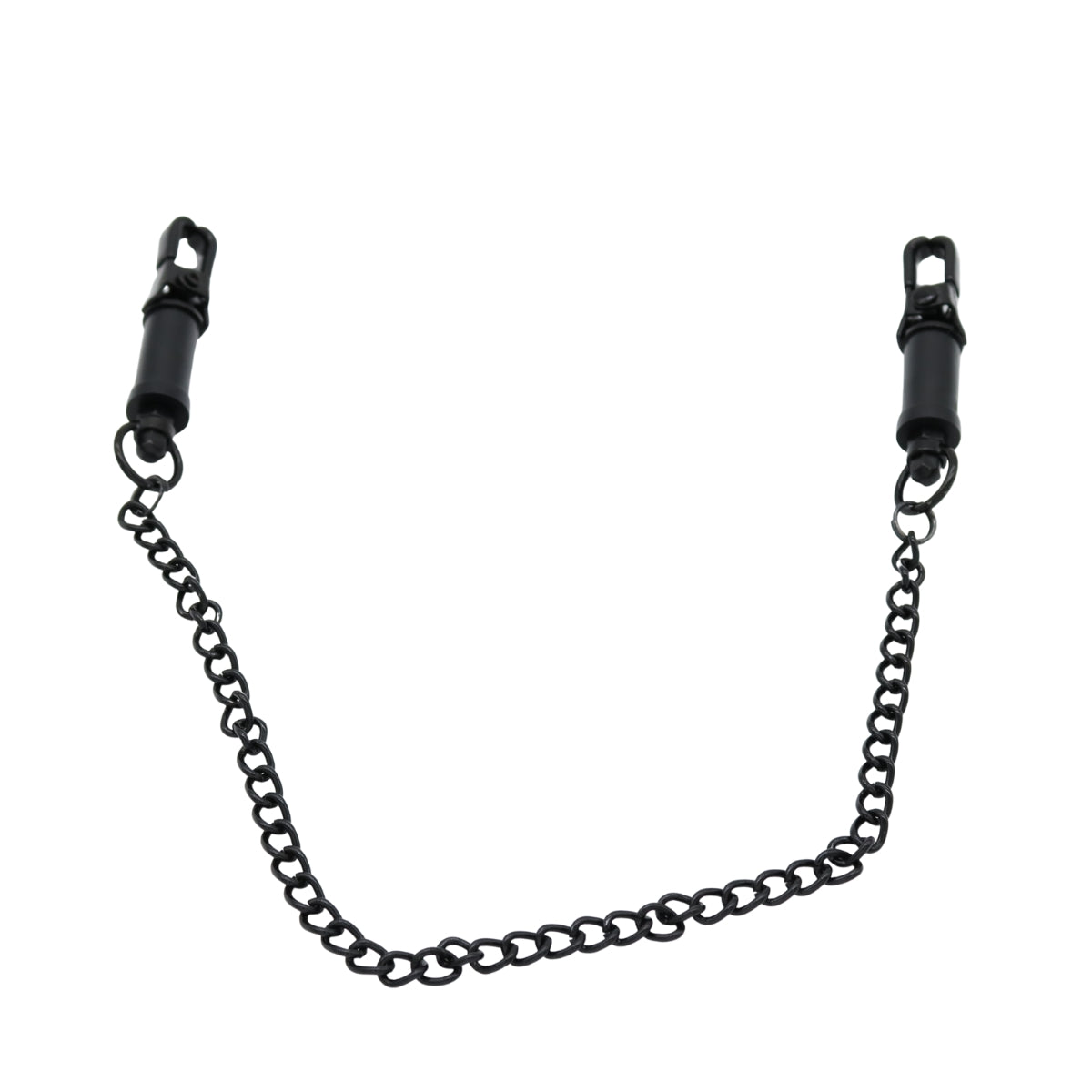 Aandraaibare tepelklemmen met ketting ertussen