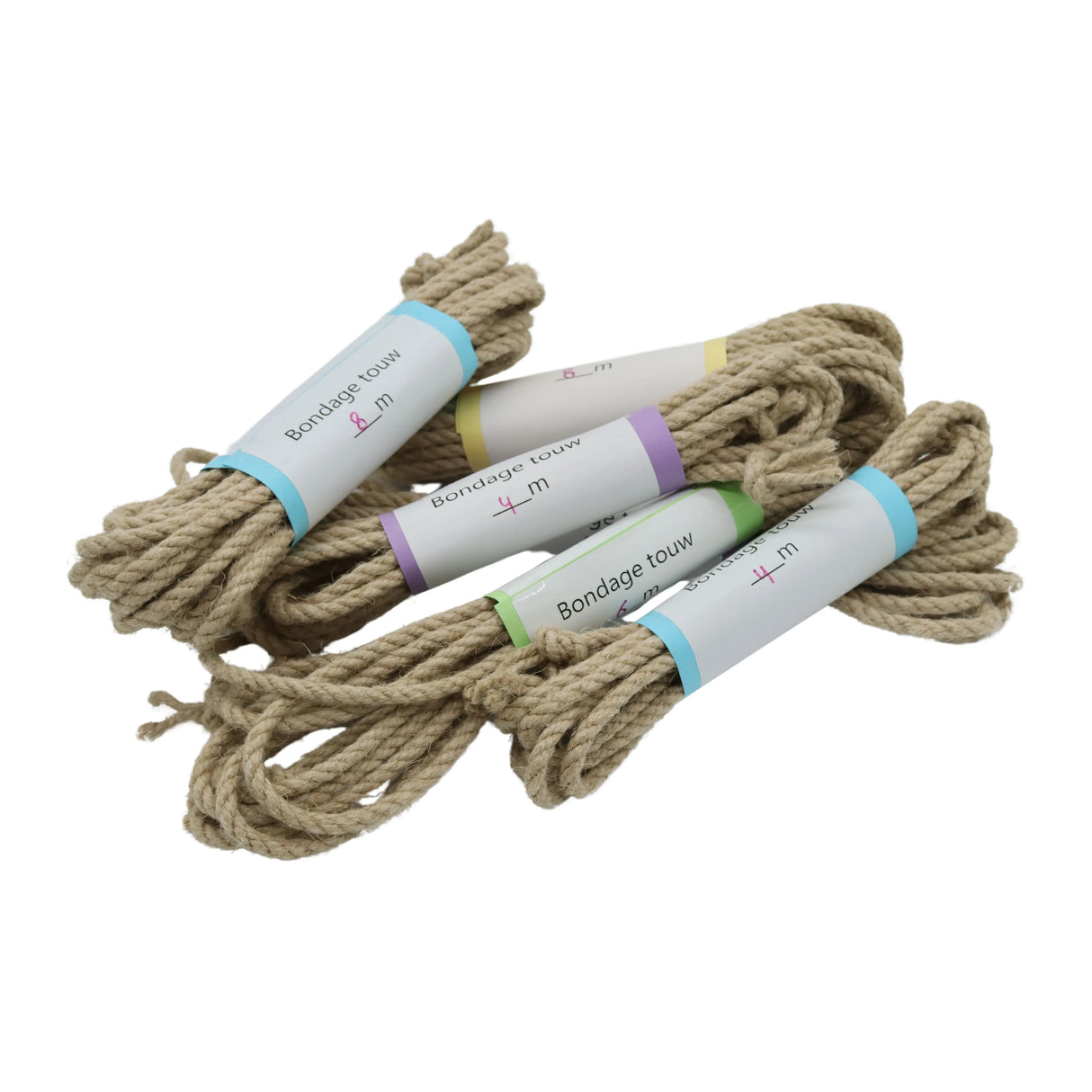 Bondagetouw hennep met eindknopen