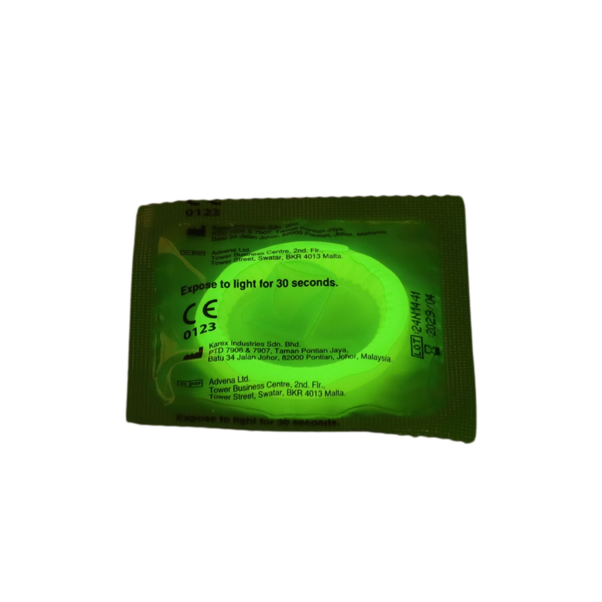 Glow in the dark condoom