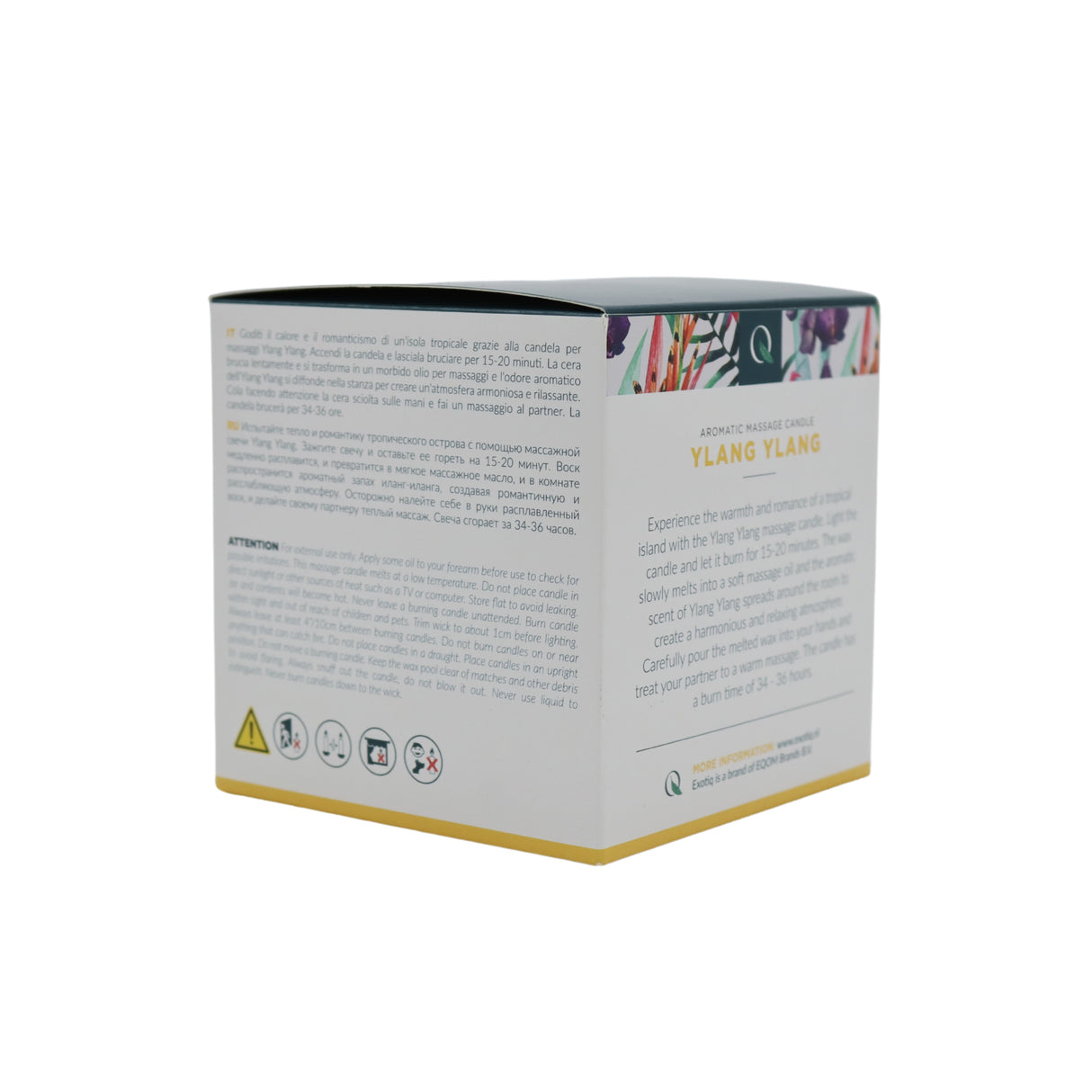 Grote massagekaars van Exotiq ylang ylang