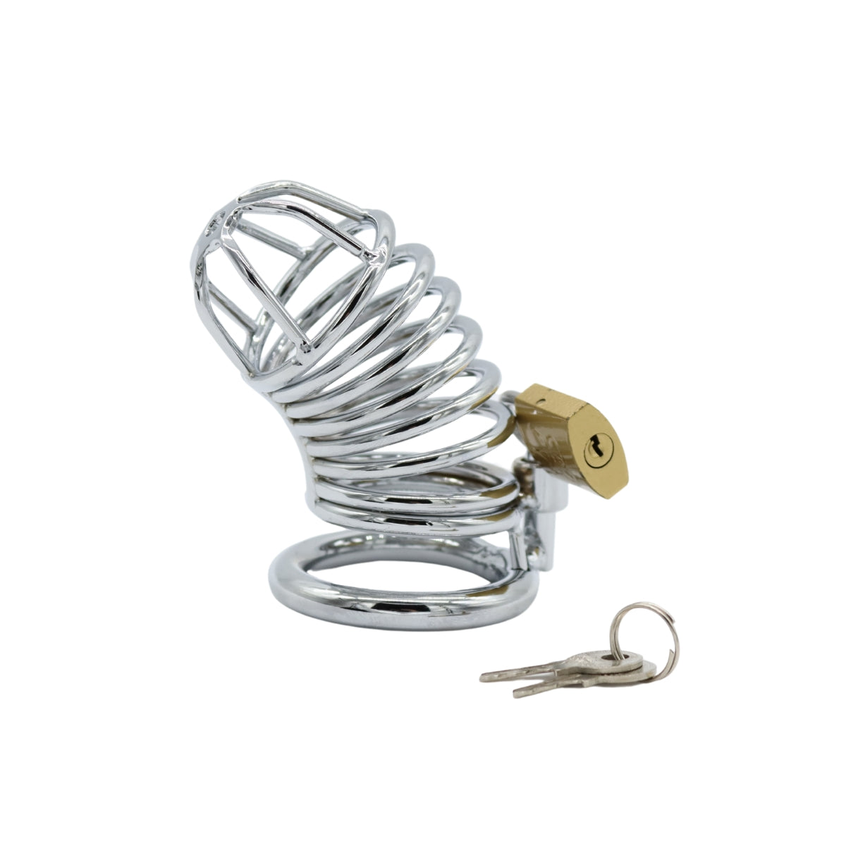 Kleine metalen peniskooi met slotje
