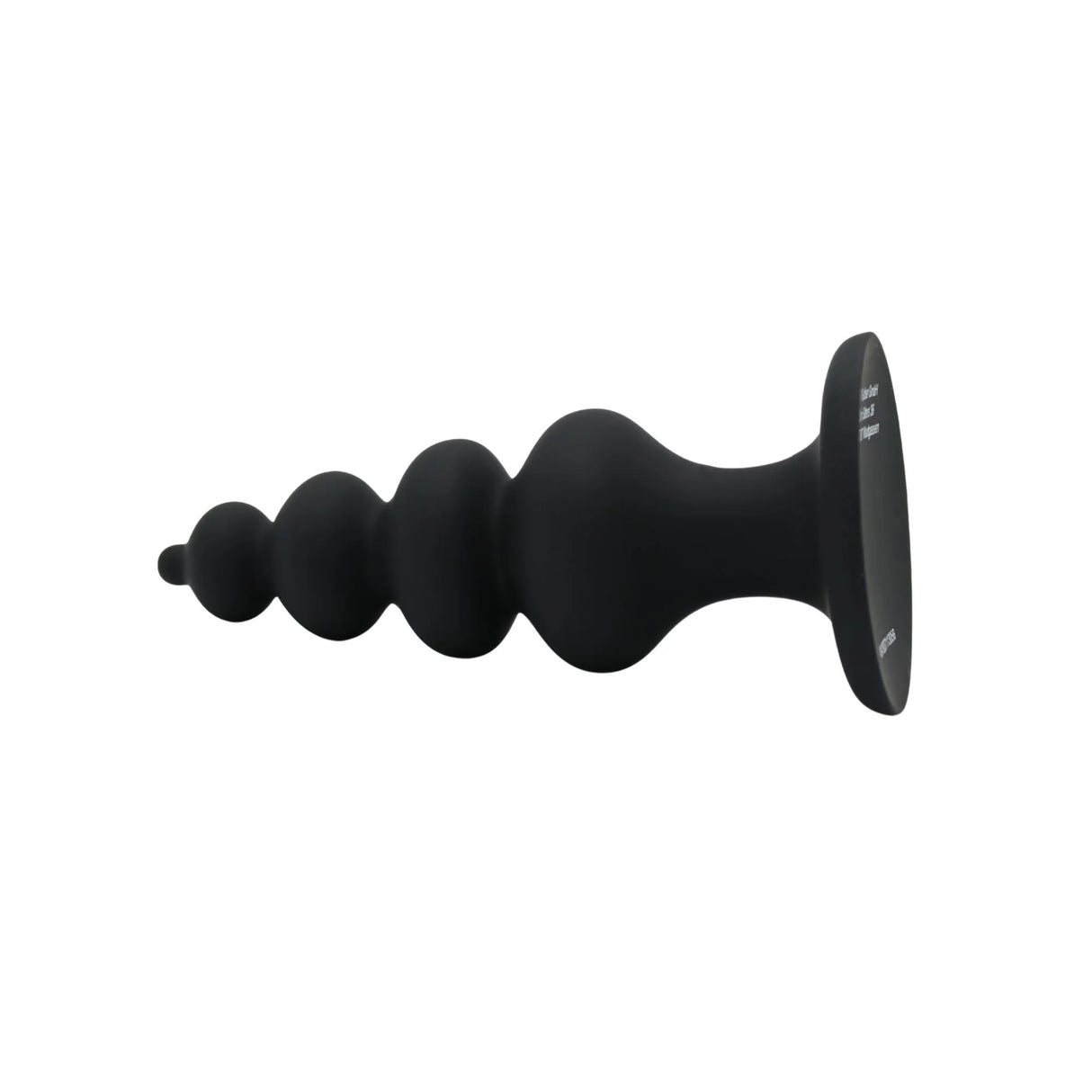 Large ribbed silicone butt plug