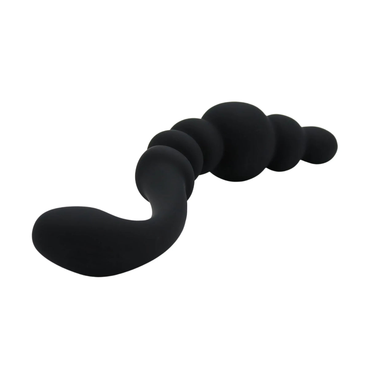 Siliconen anale stimulator met handvat