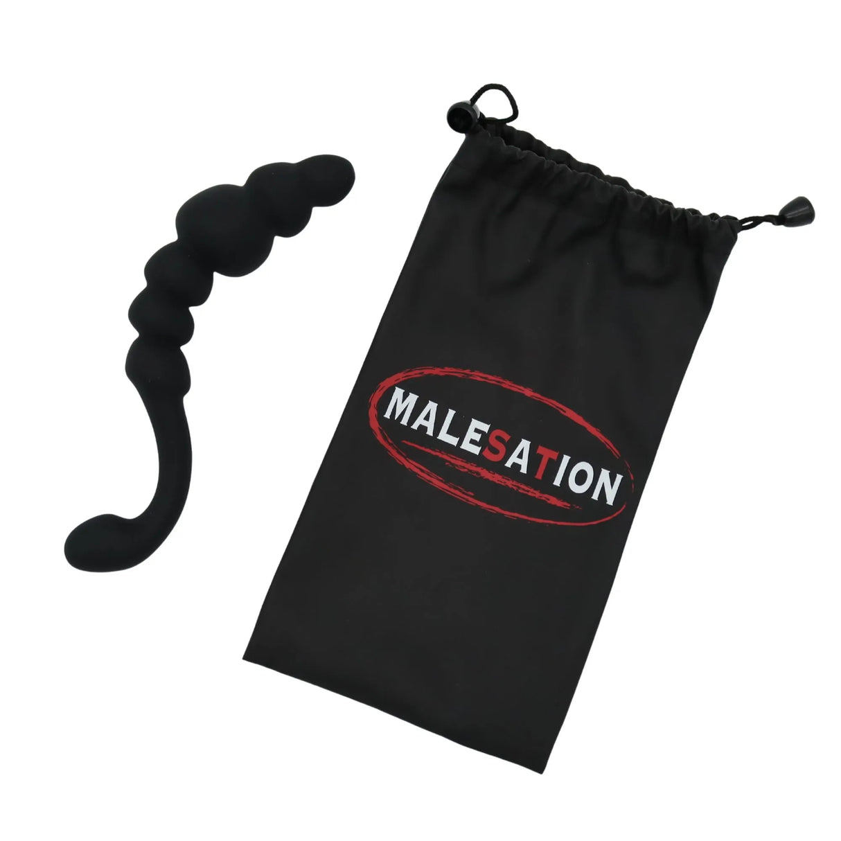 Siliconen anale stimulator met handvat