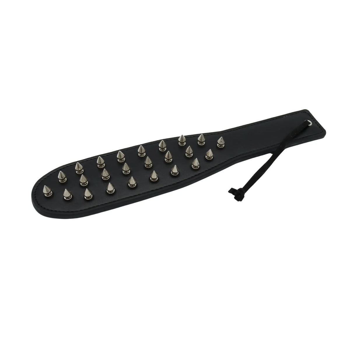 PU leather paddle with metal spikes