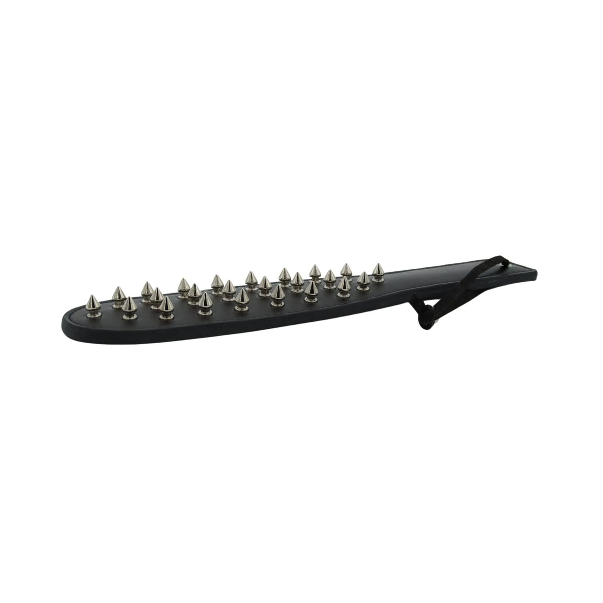 PU leather paddle with metal spikes