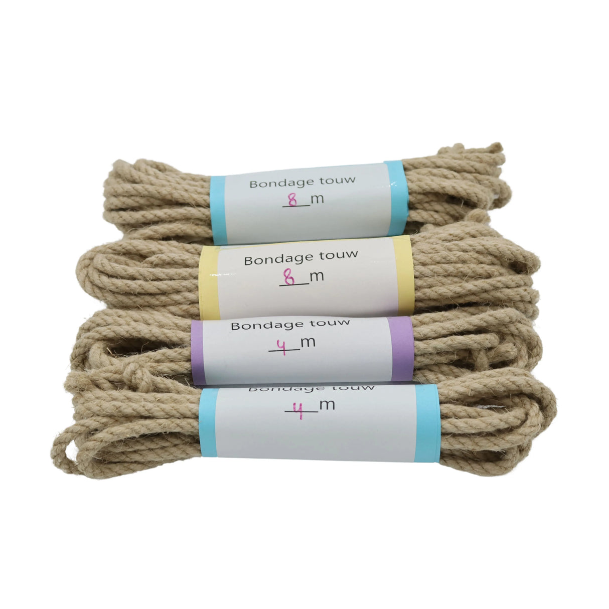 Bondagetouw hennep met eindknopen
