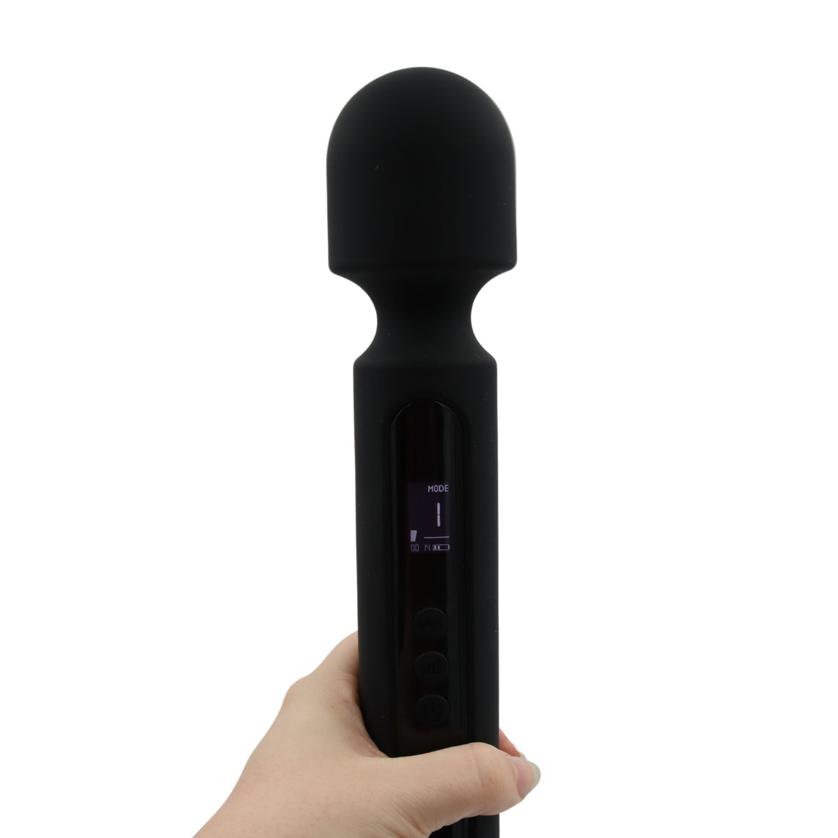 Grote draadloze wandvibrator met LCD scherm