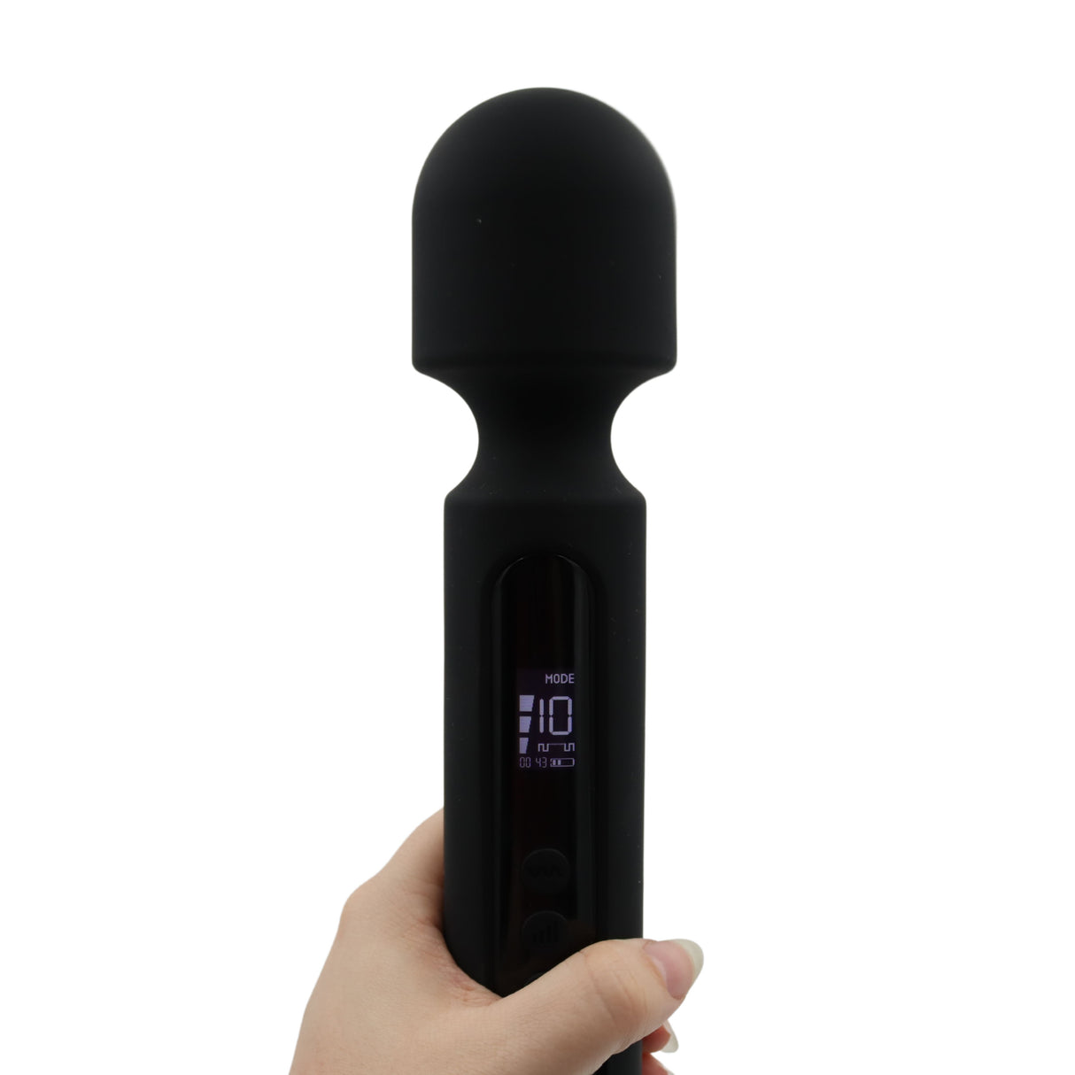Grote draadloze wandvibrator met LCD scherm
