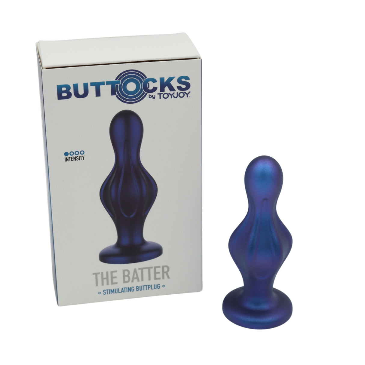 Golvende blauwe buttplug