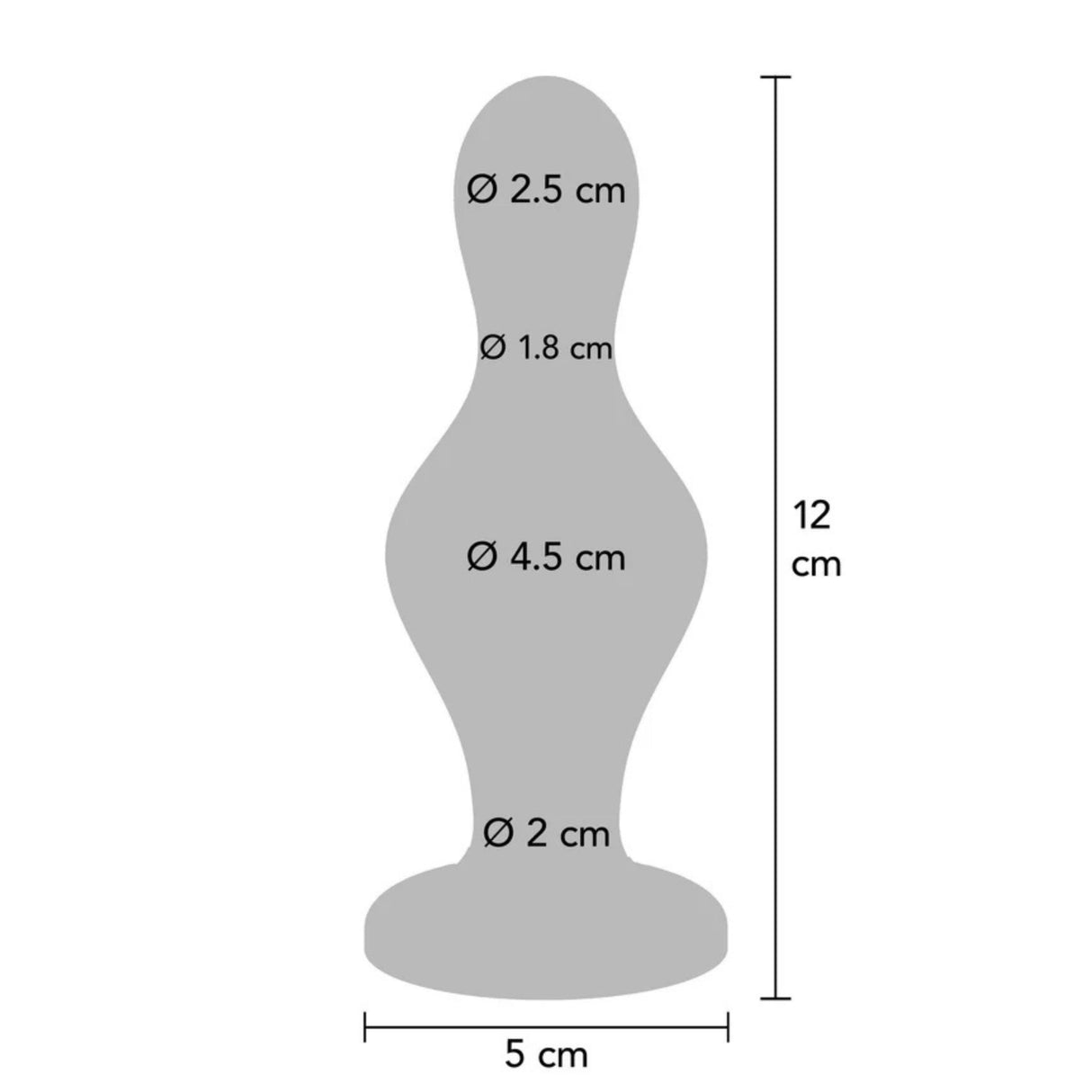 Golvende blauwe buttplug