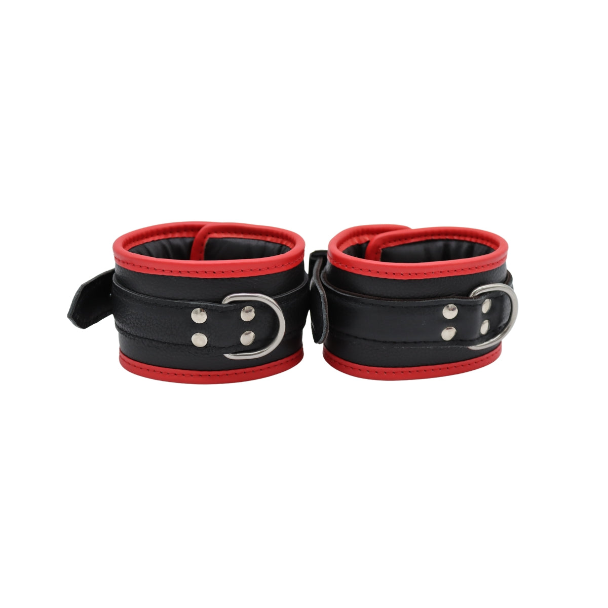 Echt leren boeienset met padding