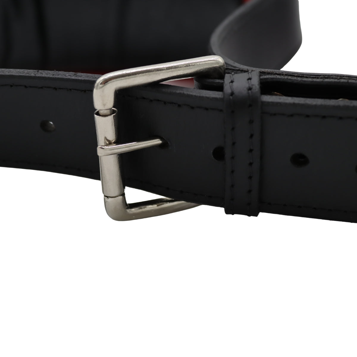 Echt leren missionarisriem met padding