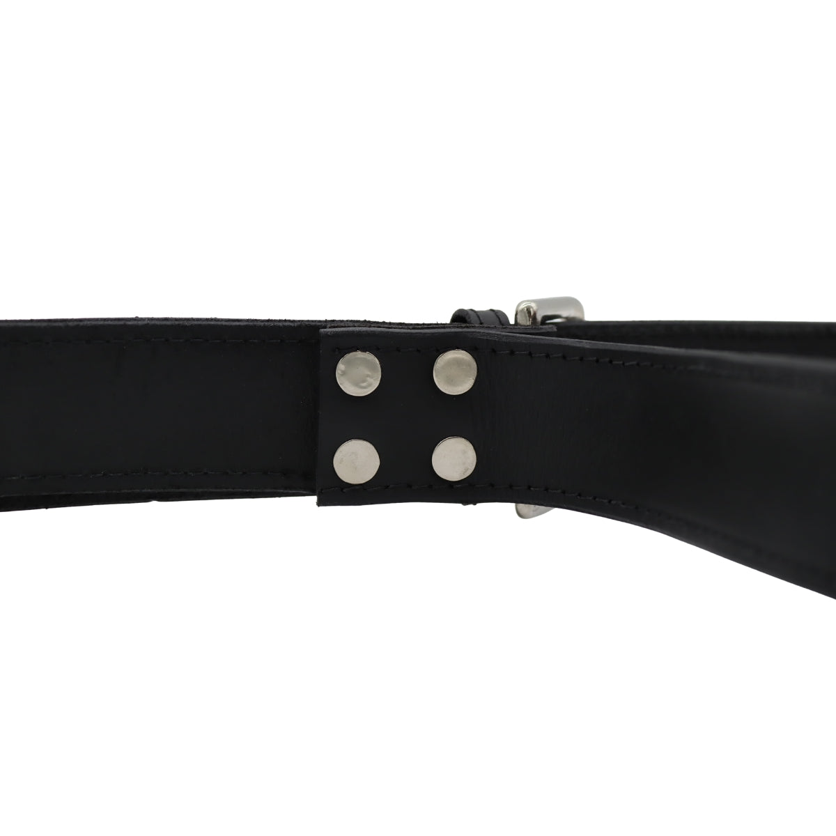 Echt leren missionarisriem met padding