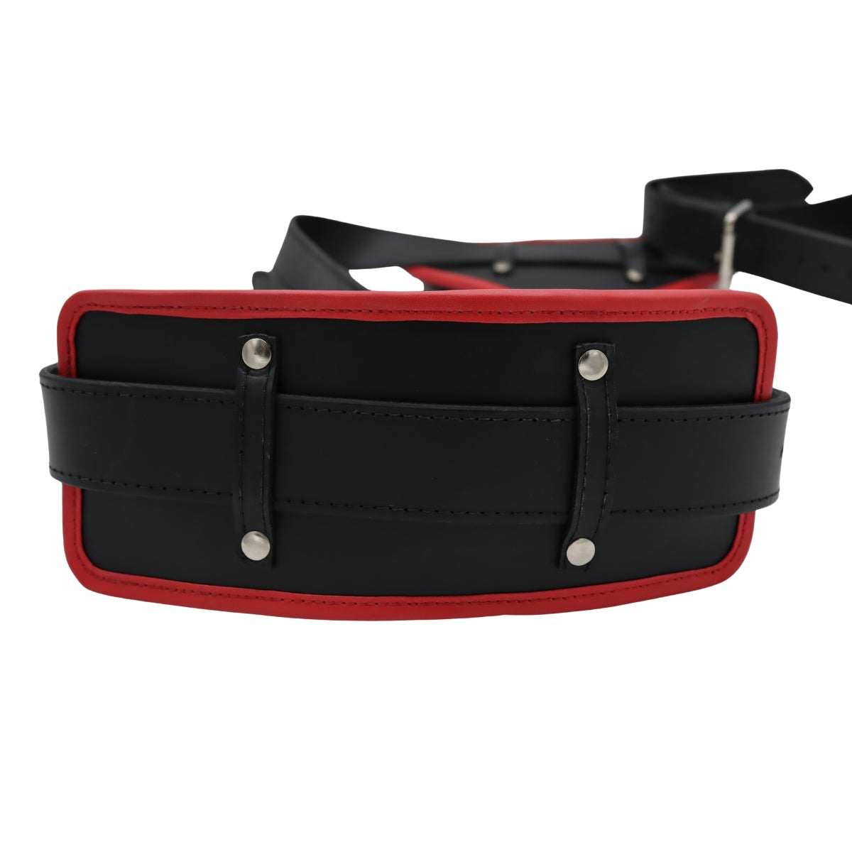 Echt leren missionarisriem met padding