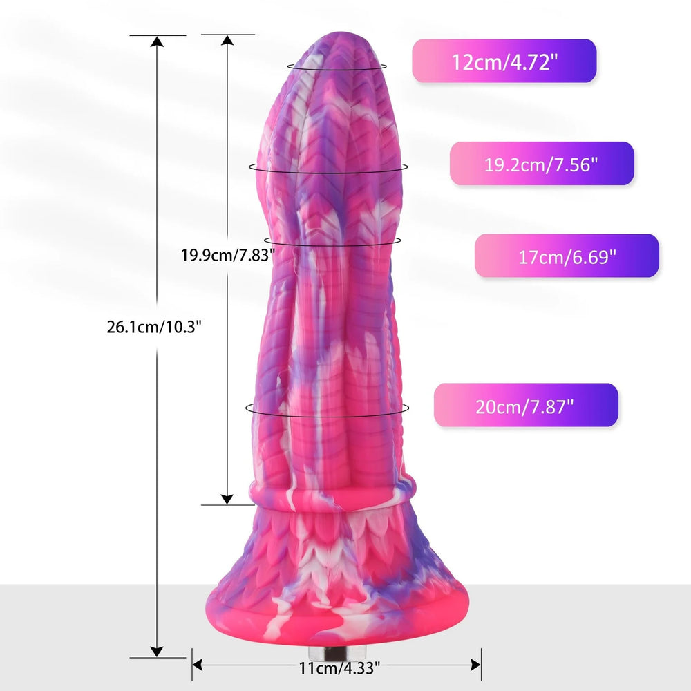 Hismith Fantasy dildo KlicLok en zuignap 26 cm
