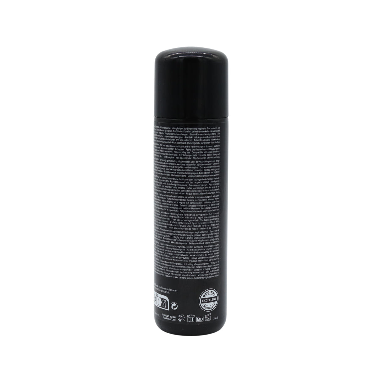 Achterkant van Pjur original siliconen glijmiddel 250 ml