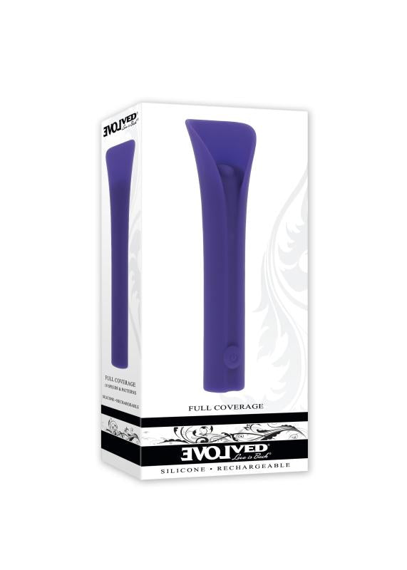 Evolved full coverage vibrator paars