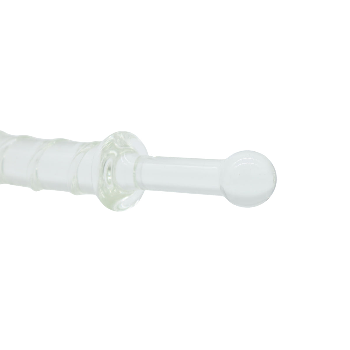 Glazen dildo met handig handvat