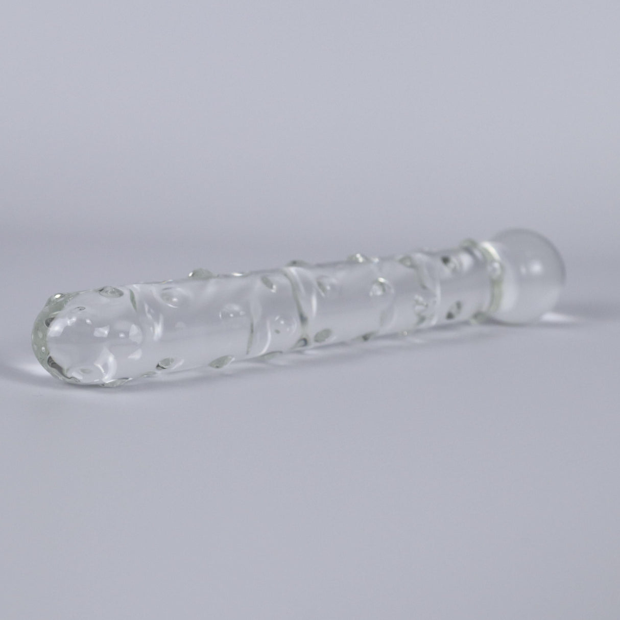 Glazen dildo met dikke ribbels