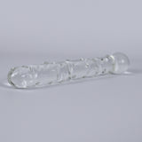 Glazen dildo met dikke ribbels