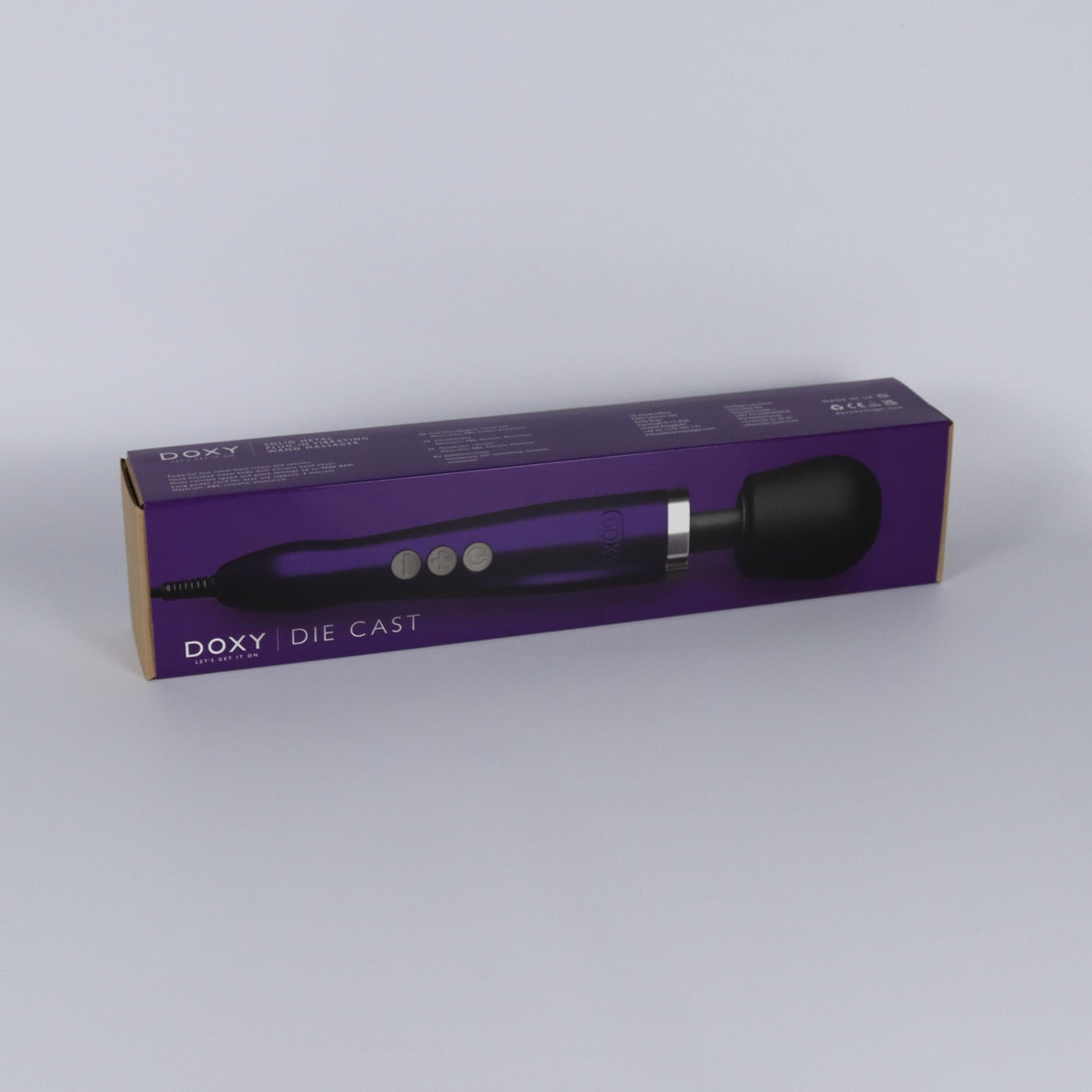 Doxy die cast wand vibrator met beschermdoos