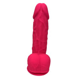 Real love dildo met ballen fuchsia