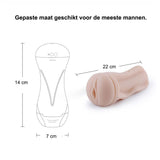 Hismith Pocket pussy KlicLok vibrerend wit